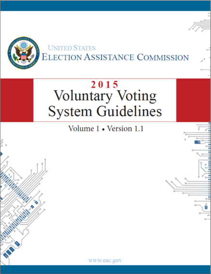 Voluntary Voting System Guidelines Cover